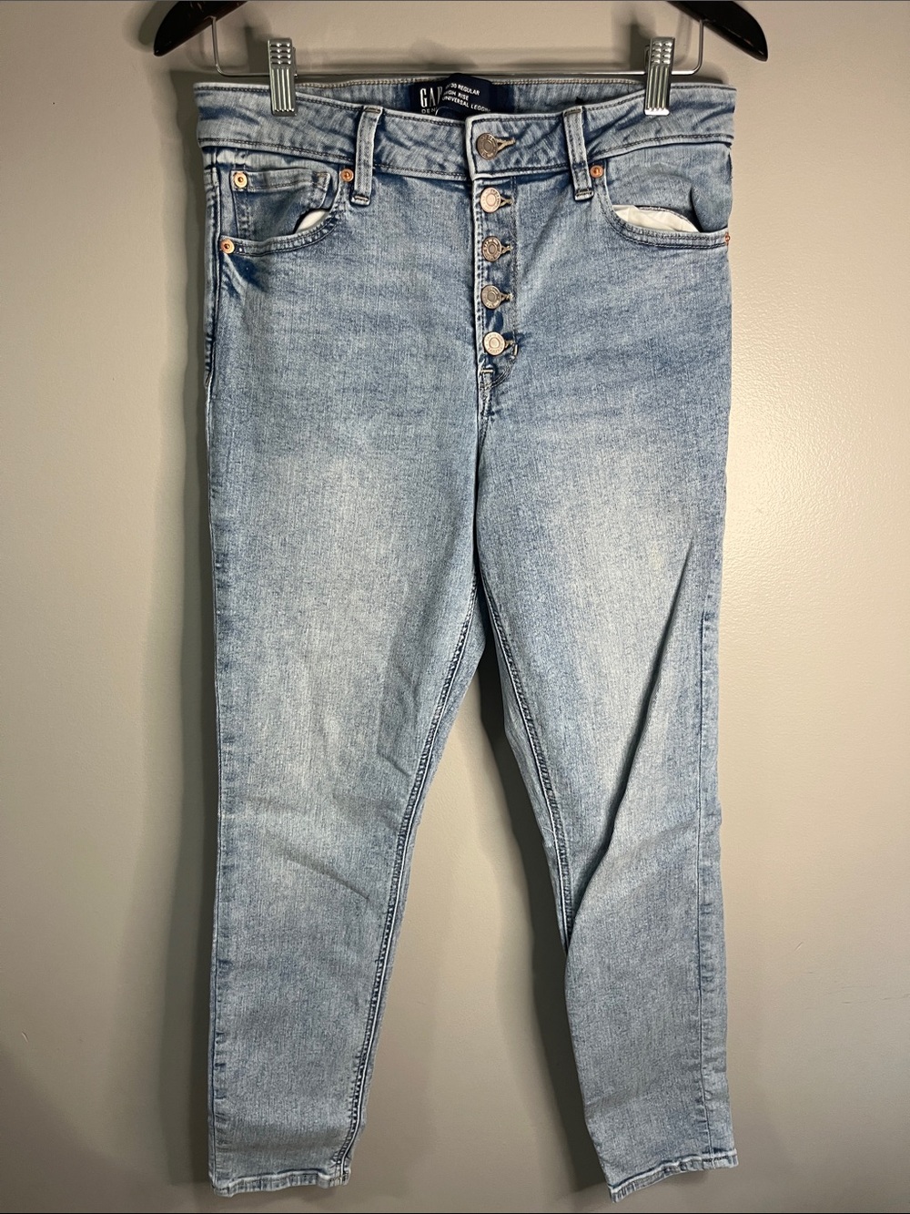 GAP High Rise Universal Legging Jeans Light Wash Women’s 10/30 Regular